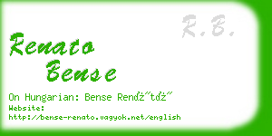 renato bense business card